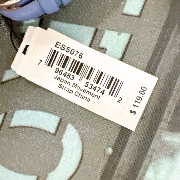 Fossil ES5076 Ladies Blue Dial Blue Leather Strap